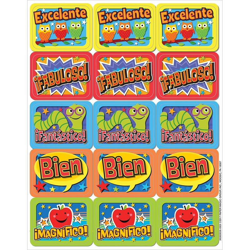 Spanish Success Stickers