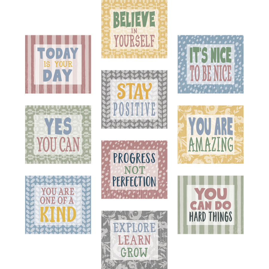 Classroom Cottage Positive Sayings Accents