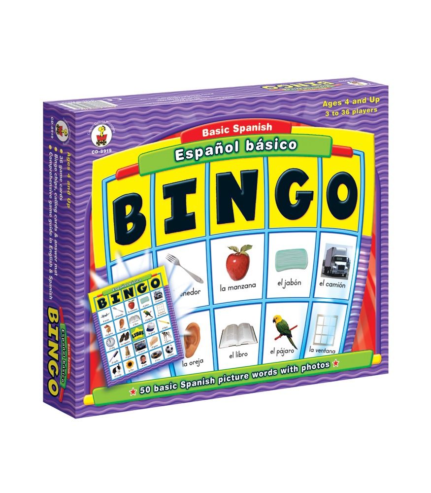 Spanish Bingo Board Game