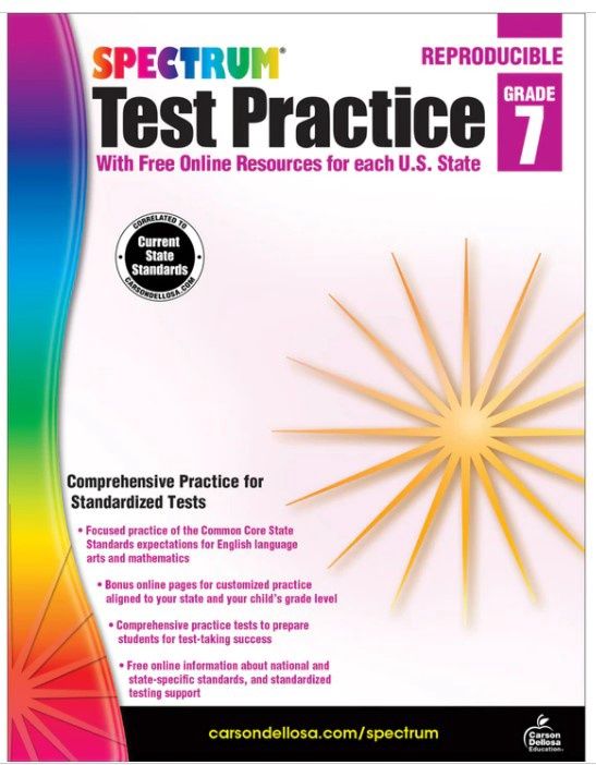 GR 7 Spectrum Test Practice Workbook