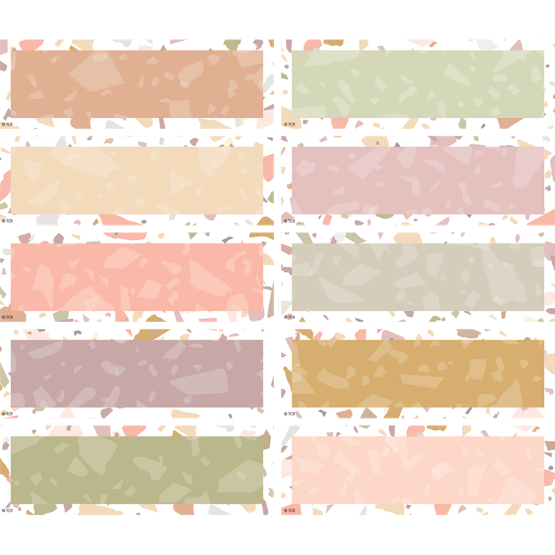 Terrazzo Tones Labels Magnetic Accents