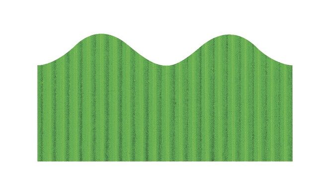 Emerald Green Corrugated Bordette Scalloped Decorative Border