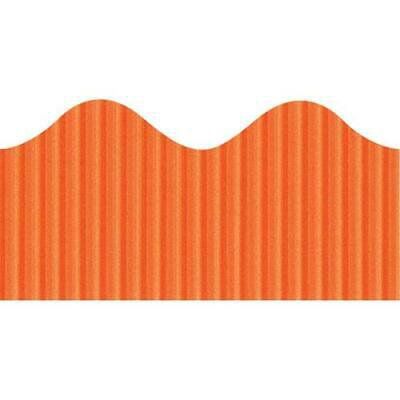 Light Orange Corrugated Bordette Scalloped