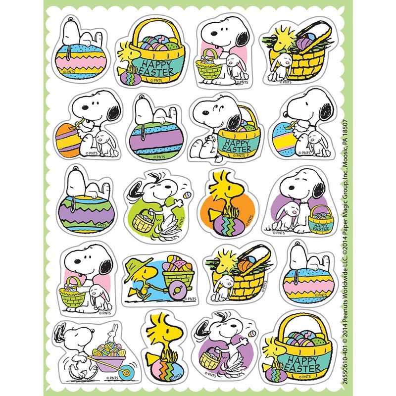 Peanuts Easter Stickers