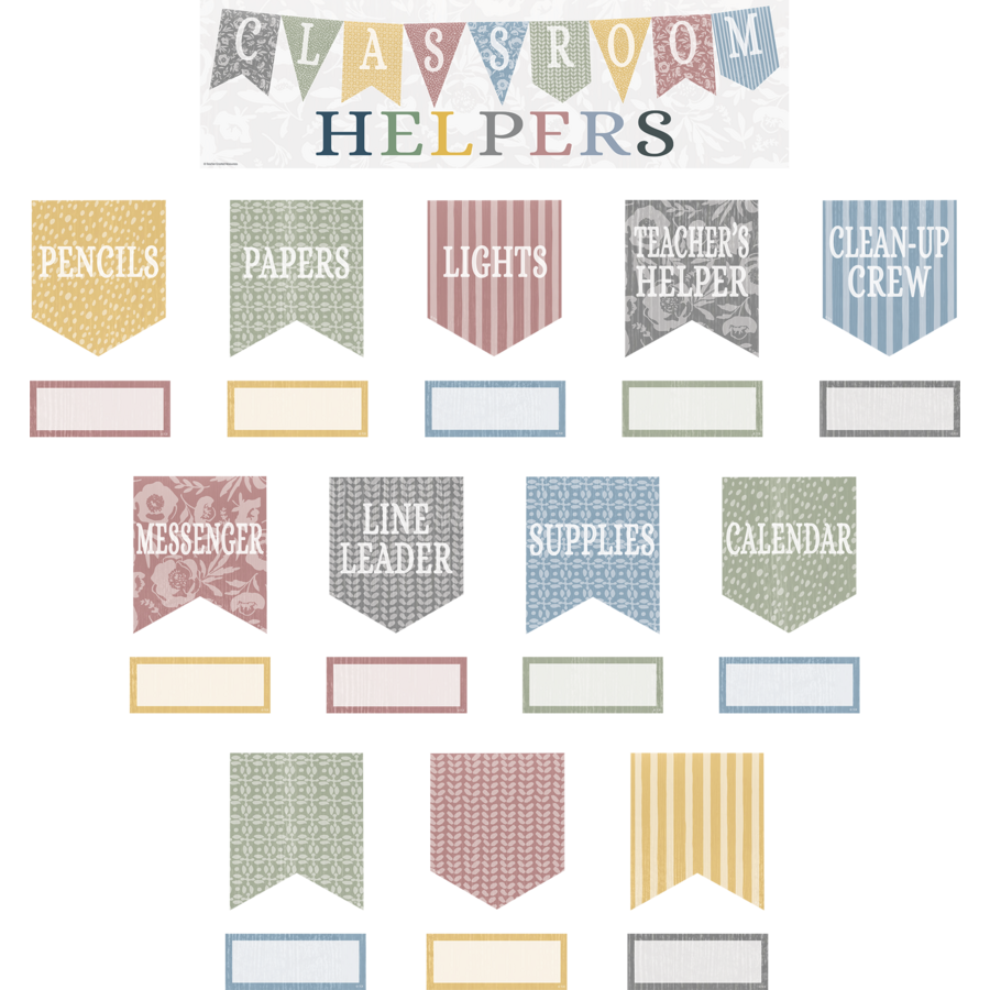 Classroom Cottage Classroom Helpers Mini Bulletin Board
