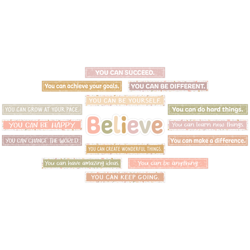 Terrazzo Tones Believe You Can Mini Bulletin Board