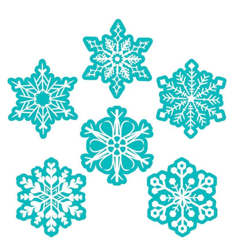 Snowflakes 6&quot; Designer Cut-Outs