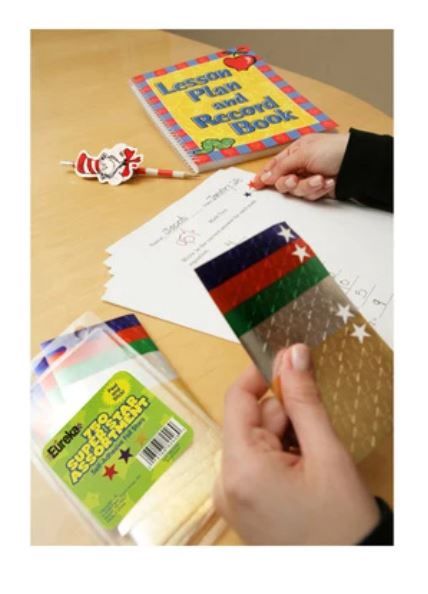Super Star Assortment Presto-Stick Foil Star Stickers
