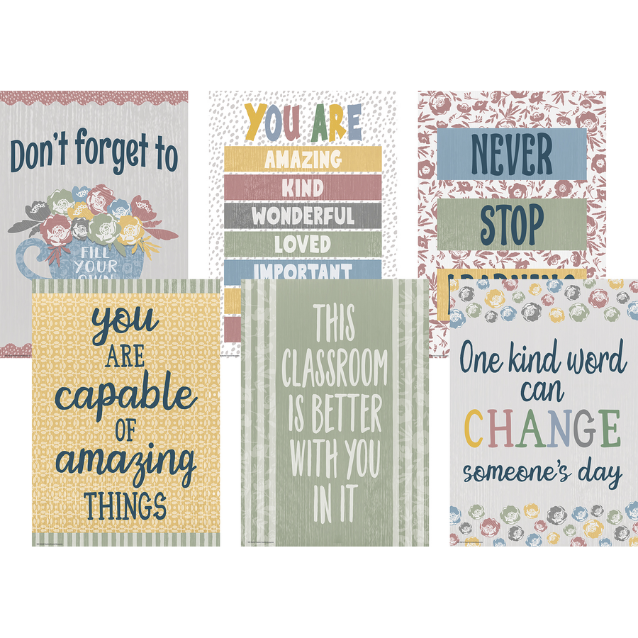 Classroom Cottage Poster Set (6)