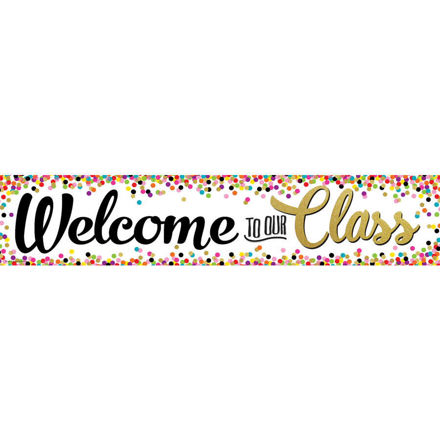 Confetti Welcome Banner