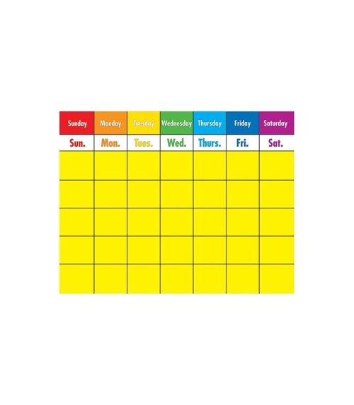 Color Calendar Chart