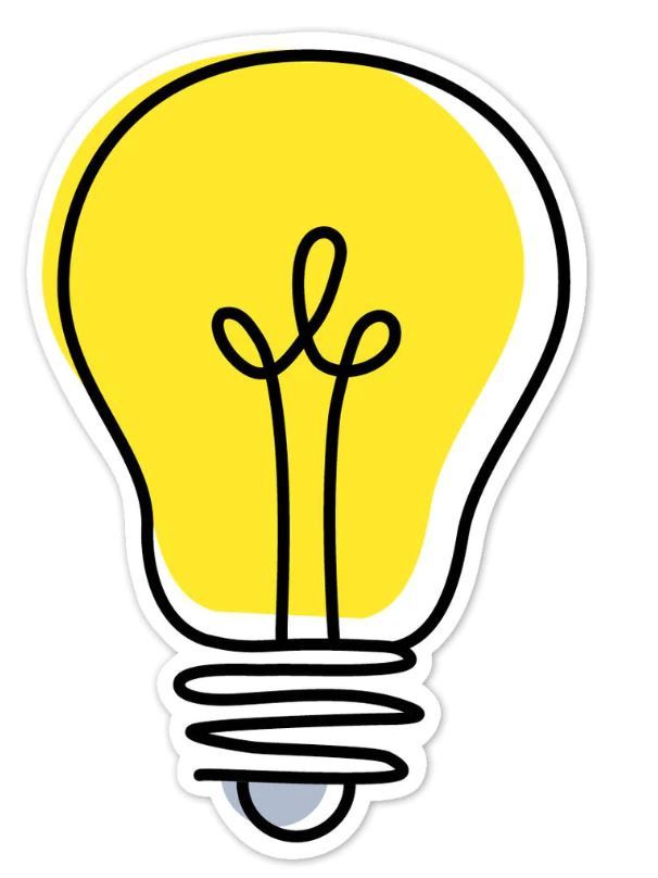Doodle Lightbulb 6&quot; Designer Cut-Outs