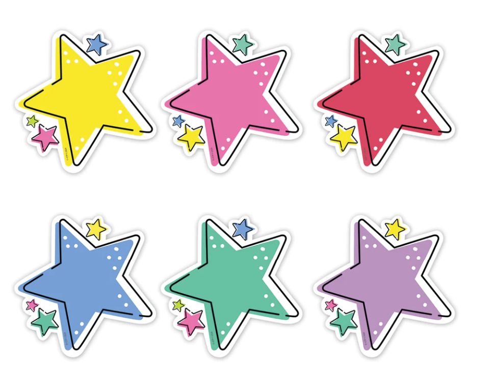 Star Bright Stars 6&quot; Designer Cut-Outs