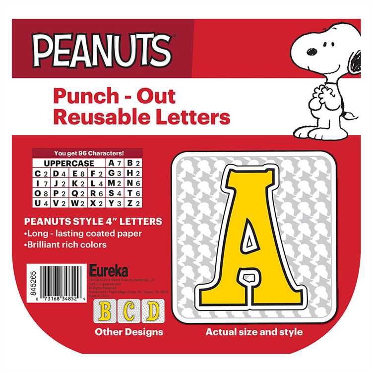 Peanuts Touch of Class Deco Letters