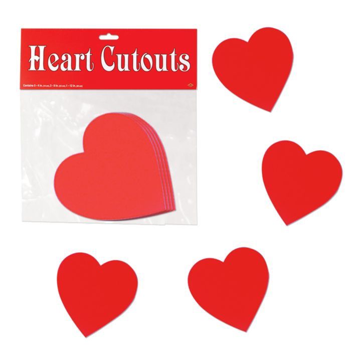 Heart Cut Outs 4&quot;