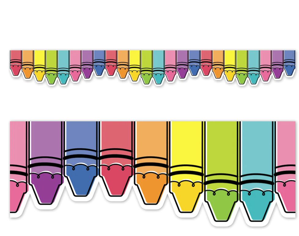 Core Decor Doodle Crayons EZ Border