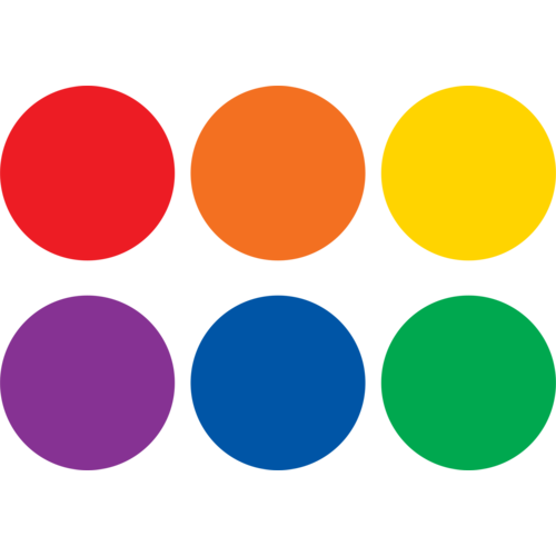 Colorful Circles Floor Markers