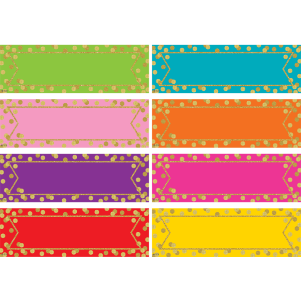 Magnetic Labels Confetti Accents