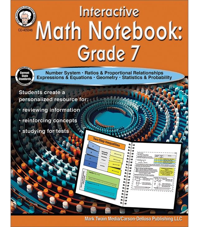 Interactive Math Notebook Resource Book Grade 7 Paperback