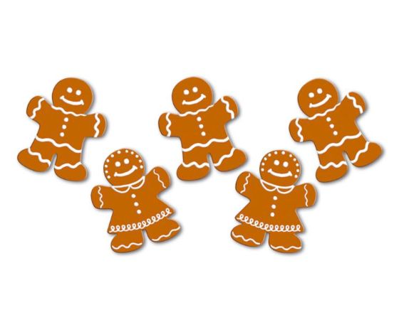 Mini Gingerbread Cutouts