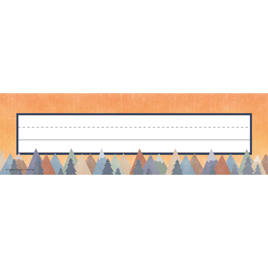 Moving Mountains Flat Name Plates
