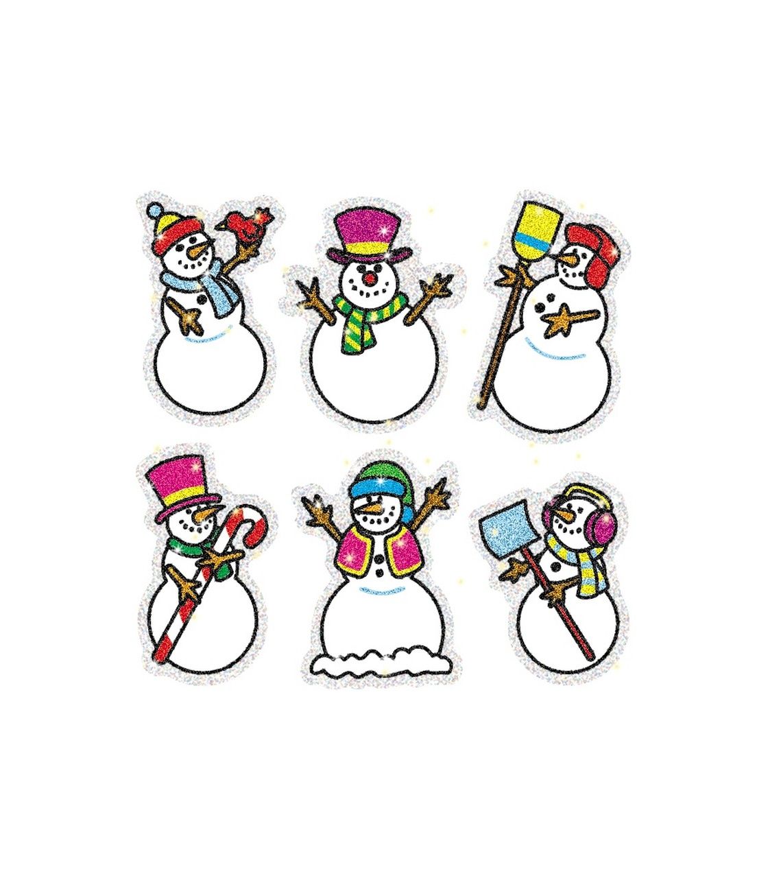 Snowmen Dazzle Stickers