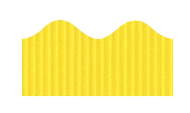 Canary Corrugated Bordette Scalloped Decorative Border