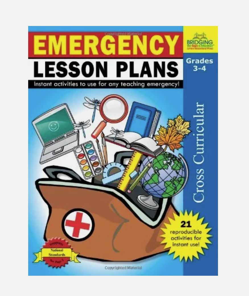 Emergency Lesson Plans Grades 3-4