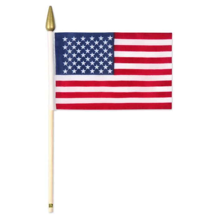 12/pk American Flag Fabric Pack 4&quot;x6&quot;