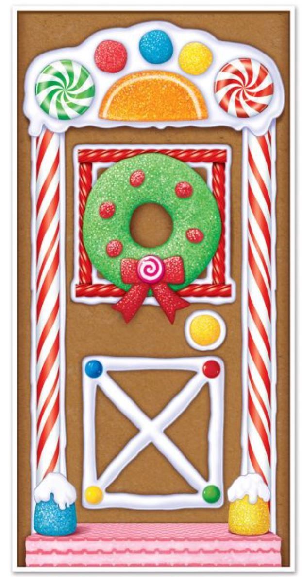 Gingerbread House Door Cover