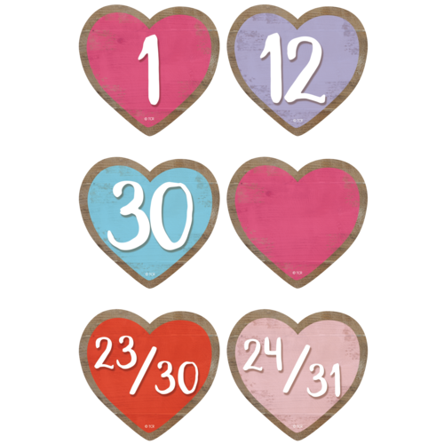 Hearts Calendar Days
