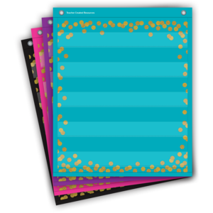 Confetti Colorful Magnetic Mini Pocket Charts (set of 4)