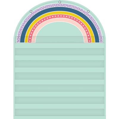 7 Pocket Oh Happy Day Rainbow Pocket Chart