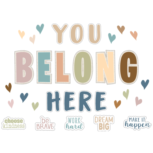 Everyone is Welcome You Belong Here Bulletin Board