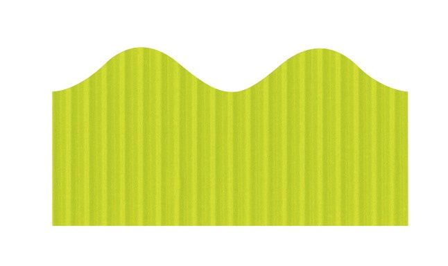 Lime Corrugated Bordette Scalloped Decorative Border