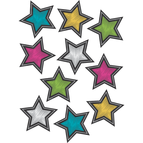 Chalkboard Brights Stars Accents