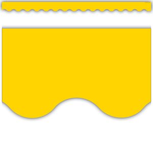 Yellow Gold Scalloped Border Trim