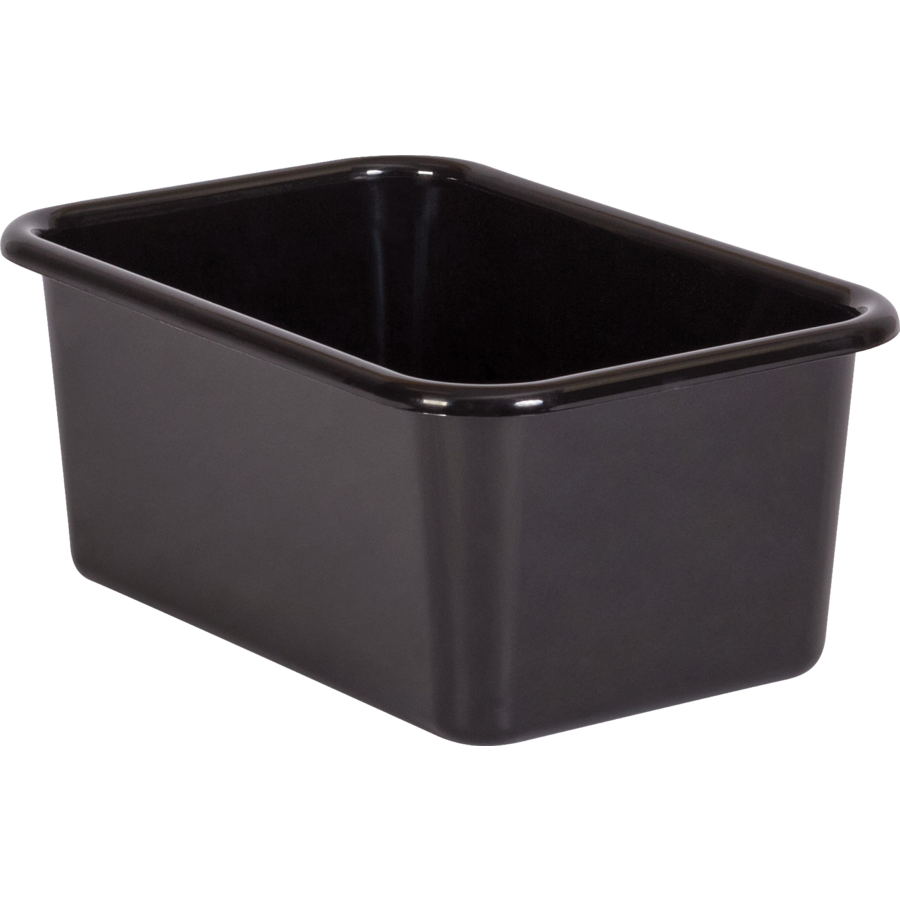 Black Small Plastic Storage Bin