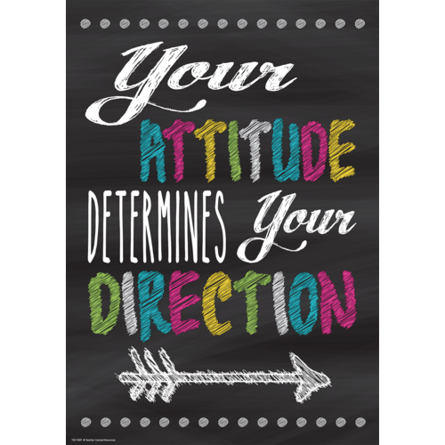 Attitude Determines Direction Poster