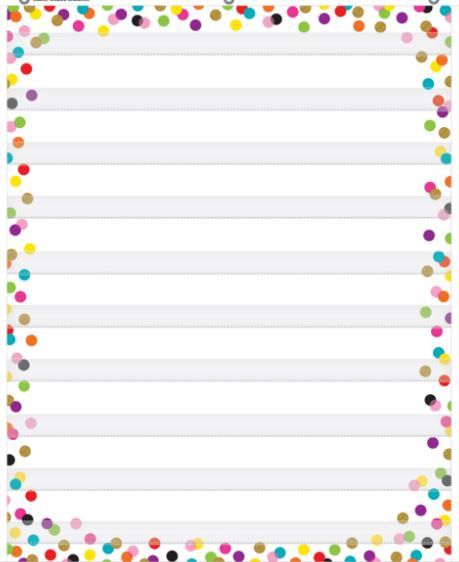 10 Pocket Confetti Pocket Chart