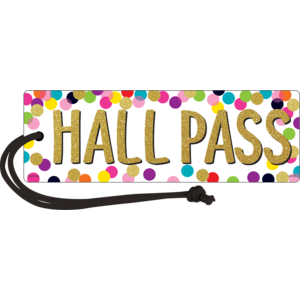 Confetti Hall Pass Magnetic