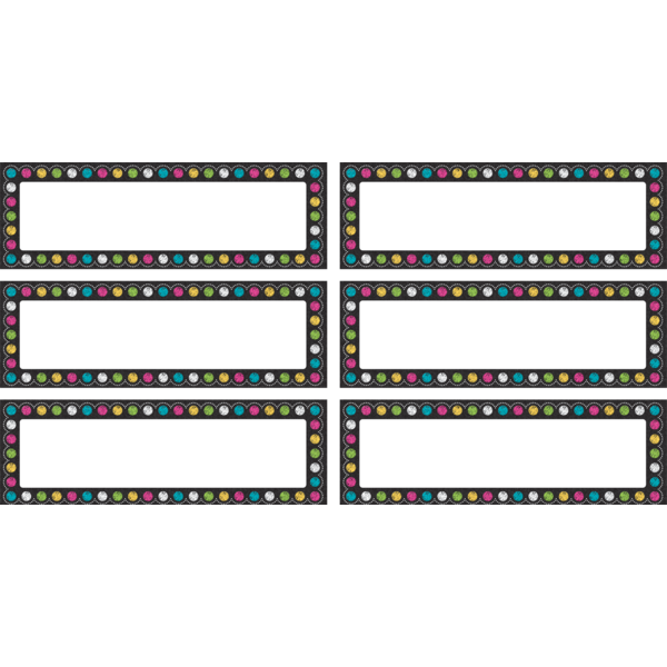 Chalkboard Brights Labels Magnetic Accents