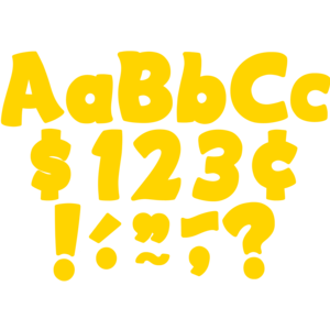 Yellow Gold Funtastic 4&quot; Letters Combo Pack