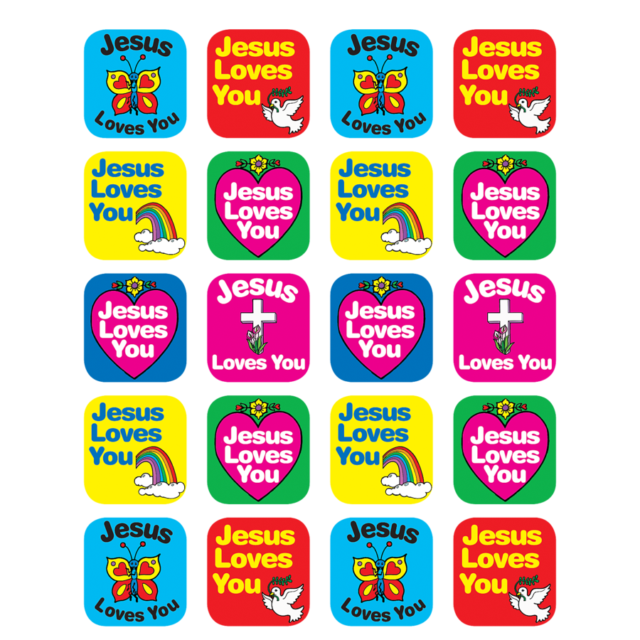JESUS Loves You Stickers