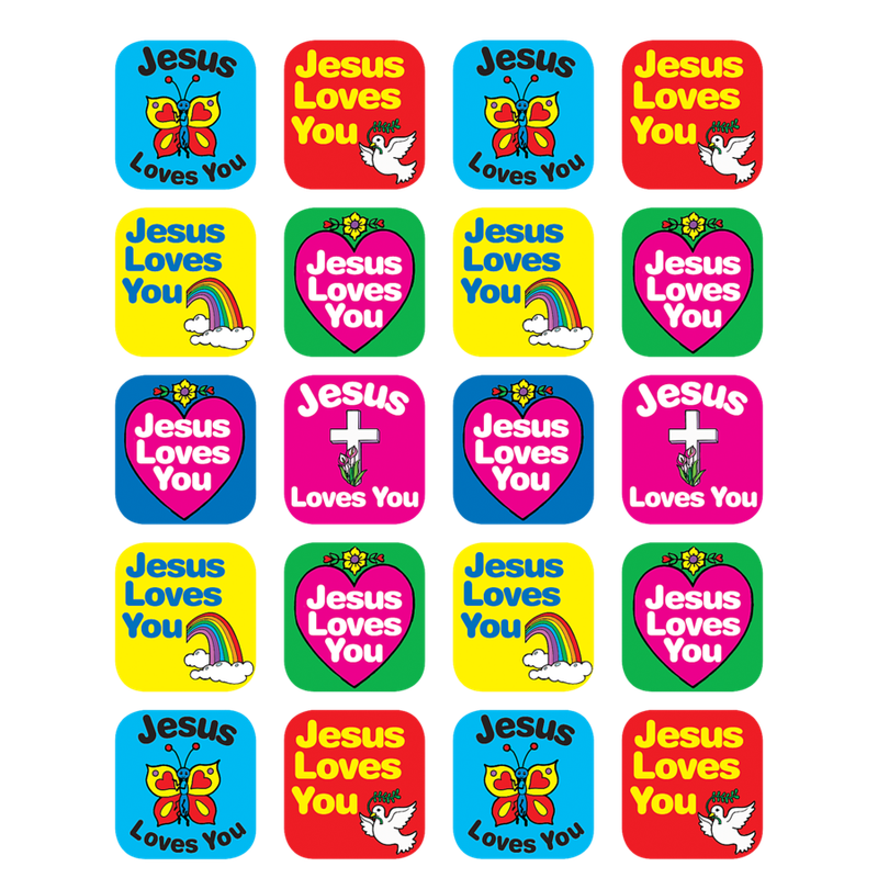 JESUS Loves You Stickers