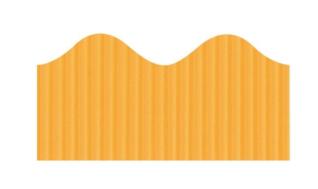Sunset Gold Corrugated Bordette Scalloped Decorative Border