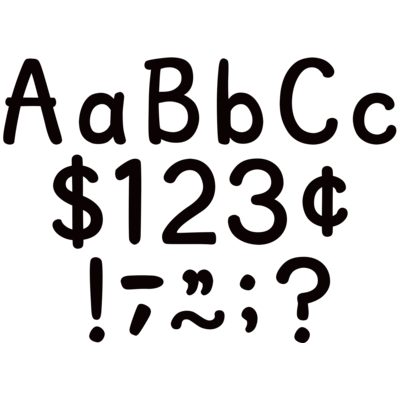 Black 4&quot; Modern Classic Letters Combo Pack
