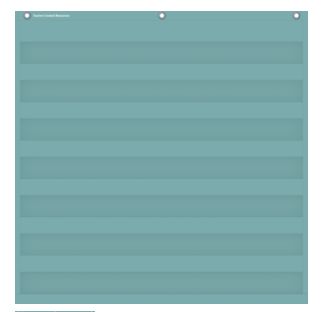 Calming Blue 7 Pocket Chart