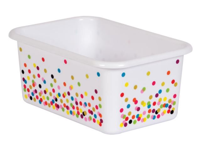 Confetti Small Plastic Storage Bin