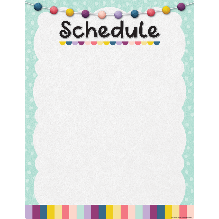 Oh Happy Day Schedule Write On Wipe Off Chart